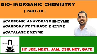 BIO INORGANIC CHEMISTRY CARBONIC ANHYDRASE CARBOXY PEPTIDASE AND CATALASE ENZYME PARTIII [upl. by Berte]