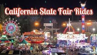 CALIFORNIA STATE FAIR RIDES 2022 [upl. by Notsle]