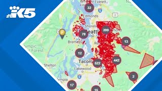 Over 600000 customers without power around Puget Sound [upl. by Agler]