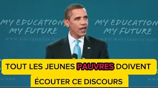 Le DISCOURS le PLUS MOTIVANT DE BRACK OBAMA À la JEUNESSE  MOTIVATION [upl. by Hearsh854]