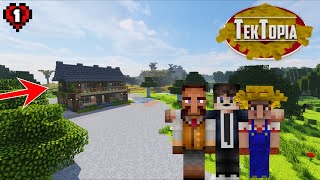 EP 1  ថ្ងៃដំបូងរបស់មេភូមិ Minecraft Tektopia Hardcore Mod Pack [upl. by Adyht]