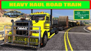 ATS 131 Open Beta  Heavy Haul Road Train Through Tioga Pass  Worlds Heaviest Truck Load [upl. by Stanford]