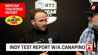 Indy 500 Open Test Day 2 Report with Agustin Canapino [upl. by Fagen]