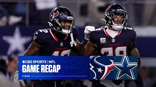 Texans DEFEAT Cowboys on MNF first franchise win in Dallas  Game Recap [upl. by Eglanteen483]