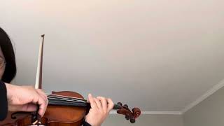 Violin excerpt Hungarian March by Berlioz slow tempo metronome quarter 60 [upl. by Stig]