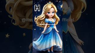 See your princess dress according your first letter 🥰💖🥰shortsdress princesstrending shortsfeed [upl. by Llerdna810]