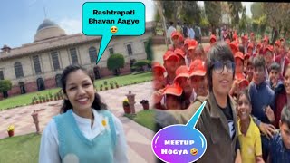 Rashtrapati Bhavan Aagye 😍 Meetup Hogyasourav Joshi vlogsvikashofficial03 shorts viral vlog [upl. by Allin]