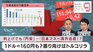 利上げでも「円安」… 日本マネー海外逃避 1ドル＝160円も？振り向けばトルコリラ【日経プラス９】（2024年3月28日） [upl. by Iatnwahs]