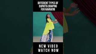 Dupatta Draping Techniques For Navratri 2024  Chaniya Choli [upl. by Guadalupe]