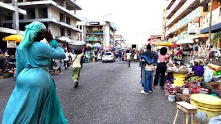 BIGGEST AFRICAN NIGHT STREET MARKET GHANA ACCRA MAKOLA [upl. by Goody]