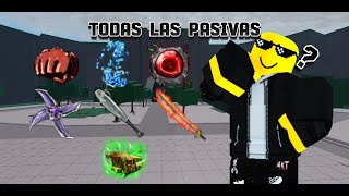 TODAS Las PASIVAS de los PERSONAJES TSB [upl. by Ydur641]