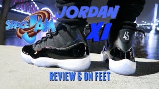 2016 JORDAN 11 XI quotSpace Jamquot PE  Review amp On Feet [upl. by Service]