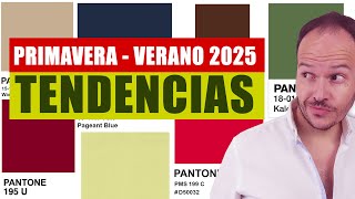 COLORES TENDENCIA PRIMAVERA VERANO 2025 mujer y hombre [upl. by Rizan354]