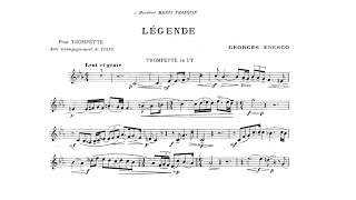 George Enescu Légende Matthias Höfs trumpet [upl. by Imoen726]