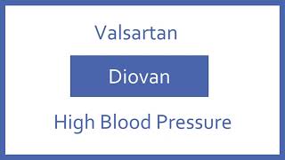 Valsartan Pronunciation  Generic Name Brand Name Indication Top 200 Drugs PTCB PTCE NCLEX Test [upl. by Sldney]