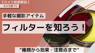 【カメラ技術解説】手軽な撮影アイテム「フィルターを知ろう！」～種類から効果・注意点まで～ [upl. by Huckaby]