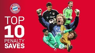 Top 10 Penalty Saves in FC Bayern History [upl. by Ellebanna]