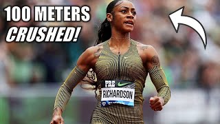 ShaCarri Richardson Drops NEXT LEVEL 100 Meters [upl. by Irby]