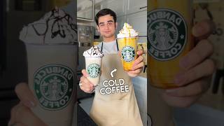 Homemade Starbucks Cold Coffee 2 Ways 😍🧋 [upl. by Dryden]