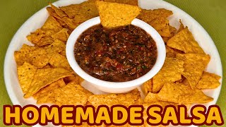 Homemade Salsa Recipe 😋  Salsa Recipe 🤤  Mexican Salsa Recipe 🍅  Easy Homemade Salsa Recipe 🌰 [upl. by Adonis]