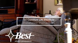 Tri Comfort Power Lift Recliner Installation Instructions [upl. by Wack587]