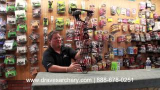 Customized Compound Bow by Draves Archery Red amp Black Mathews Monster Safari [upl. by Hauhsoj788]