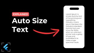 How to create responsive text in 4 minutes  Flutter Auto Size Text [upl. by Estella]