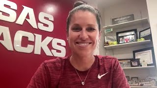 Courtney Deifel previews Arkansas Softballs fall schedule [upl. by Oremar]