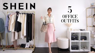 SHEIN WORK OUTFITS  what to wear to the office 💼 [upl. by Nerrad]