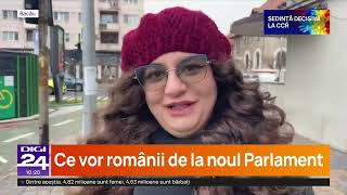 „Sper să fie răul cel mai mic” Ce își doresc românii de la noul Parlament [upl. by Aibat]