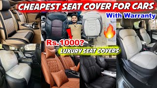 Cheapest Car Seat Cover For All Cars Rs1000🔥Trending Car Seat Covers  Scorpio Car Seat Covers [upl. by Relyc13]