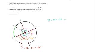 Déterminer la mesure dun arc de cercle [upl. by Theall]