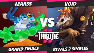 The Throne 2 GRAND FINALS  VoiD Forsburn Vs Marss Ranno Rivals of Aether 2  RoA2 [upl. by Dopp]