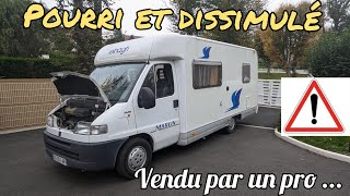 Campingcar  Cachemisère et humidité encore une épave  Vendu par un professionnel [upl. by Pedrotti]