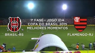 Melhores Momentos  Brasil de PelotasRS 1 x 2 FlamengoRJ  Copa do Brasil  25022015 [upl. by Kristo]