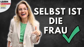 Wichtige AUSDRÜCKE 🇩🇪 mit dem Wort „FRAU“ ✅ Deutsch einfach  Learn German Fast shorts [upl. by Petracca]