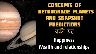 Concept of Retrograde planets and snapshot predictions 🪐🌔 retrograde astrology [upl. by Alyhs795]