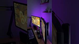 New govee lights installed The perfect amount of cozy cozygaming moodlight gamingsetup [upl. by Ayrb]