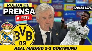 Rueda de prensa ANCELOTTI post Real Madrid 52 Borussia Dortmund 221024 [upl. by Keslie224]