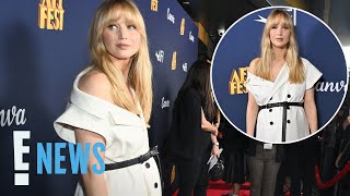 Pregnant Jennifer Lawrence SHOWS OFF Baby Bump on Red Carpet After Confirming Baby No 2  E News [upl. by Deloris]