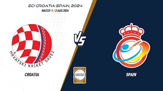 Only Match  CRO vs ESP  Highlights  ECI CroatiaSpain 2024  2 Aug 2024  ECI24078 [upl. by Blasien]