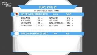 Uplyme amp Lyme Regis CC 1st XI v Budleigh Salterton CC 2nd XI [upl. by Korrie]