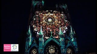 Chroma Amiens cathedral sound and light show [upl. by Ahsiek]