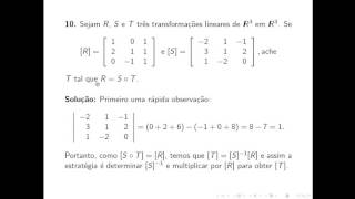 Exercícios resolvidos de álgebra linear Cap 5 Ex 10 Boldrini [upl. by Sivat900]