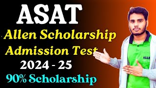 Allen Scholarship Admission Test 202324  ASAT Syllabus  Allen ASAT Exam Preparation  Asat 2024 [upl. by Asor418]