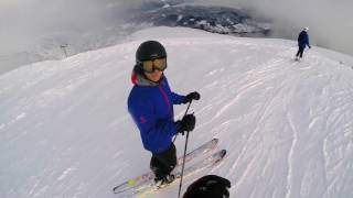 Telemark and downhill pleasure skiing in Stranda Norway [upl. by Airbmak]