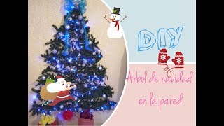 DIY Árbol de navidad en la pared [upl. by Asirak]