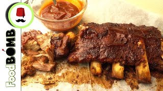 100 Malse Spareribs uit de oven maken  Droge Kruiden  BBQ Saus  Foodbomb [upl. by Craddock]