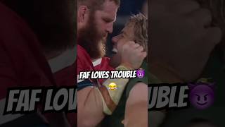 FAF DE KLERK LOVES TROUBLE 😈 rugby rugbyplayerreacts [upl. by Nathalie392]