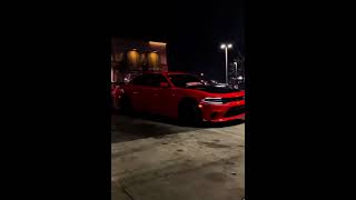 392 Dodge Hellcat Drifting Through the gas station srt roadto27k moparornocar mopar srtlen [upl. by Eleahcim930]